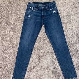 Abercrombie & Fitch men’s distressed jeans.